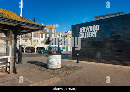 Die Jerwood Galerie, Hastings, East Sussex. Stockfoto