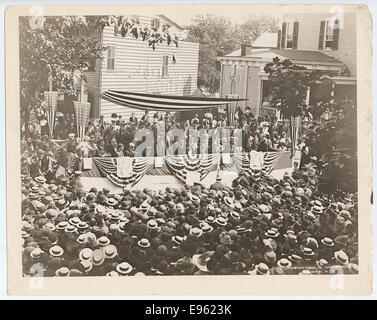 [Oberst Theodore Roosevelt in New Brunswick, New Jersey zu sprechen] Stockfoto