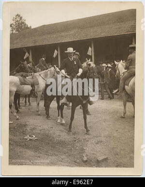 [Präsident Roosevelt auf dem Pferderücken] Stockfoto