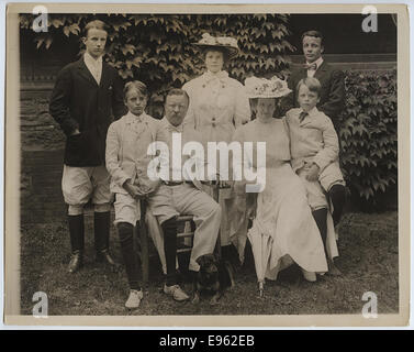 [Präsident Theodore Roosevelt und Familie] Stockfoto