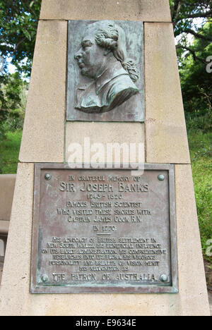Sir Joseph Banks Memorial an der Botany Bay, Sydney Stockfoto