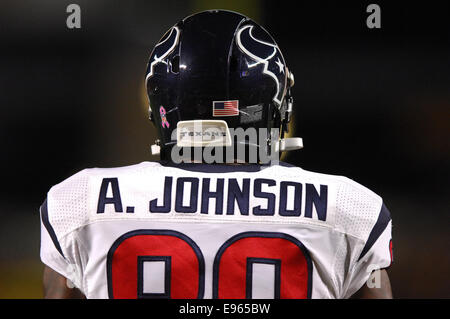 Pittsburgh, USA. 20. Oktober 2014. Andre Johnson #80 während der Pittsburgh Steelers Vs Houston Texans Spiel in Pittsburgh, PA Bildnachweis: Cal Sport Media/Alamy Live-Nachrichten Stockfoto