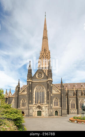 St. Patricks Kathedrale ist die Kirche des römisch-katholischen Erzbistums Melbourne in Victoria, Australien. Stockfoto