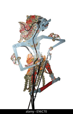 Dursasana, Wayang Kulit Schatten Marionette Stockfoto