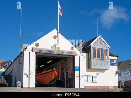 RNLI Lifeboat Station am Newbiggin am Meer, Northumberland, England Stockfoto