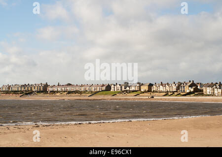 Strand von Newbiggin von Meer, Northumberland, England, UK Stockfoto