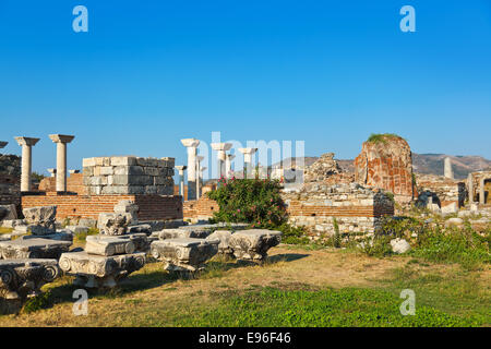 Ruinen der St. Johns Basilika in Selcuk Ephesus-Türkei Stockfoto