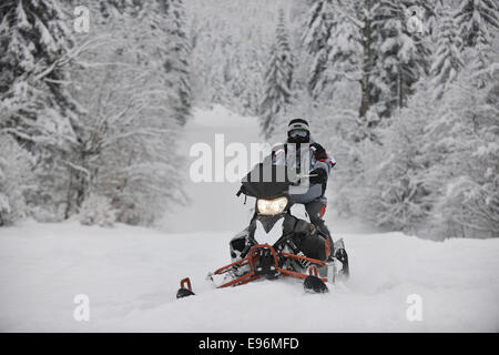 Schneemobil Stockfoto