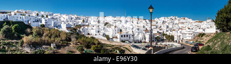 Panorama von Vejer De La Frontera Stockfoto