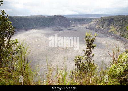 Kilauea Iki, Grube Krater (ehemalige Lavasee) Stockfoto