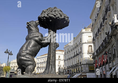 Platz Puerta del Sol, Madrid, Spanien Stockfoto