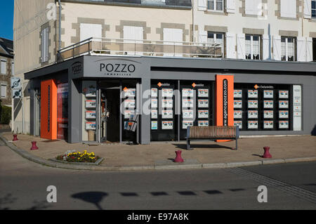 französische Immobilienmakler shop Stockfoto