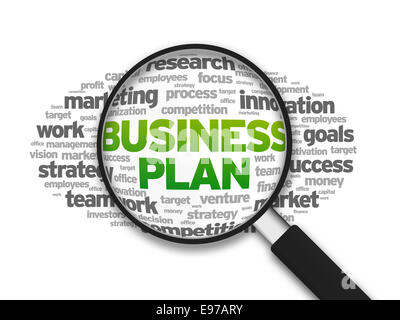 Business-Plan Stockfoto