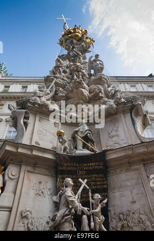 Statue der schwarzen Pest, Vienna Stockfoto