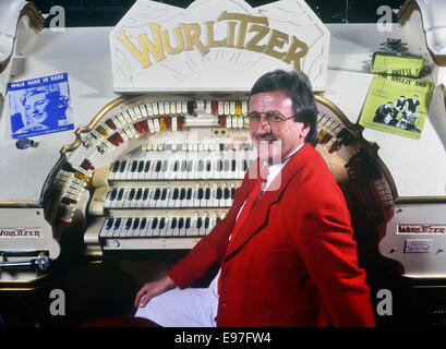 Blackpool Tower Ballroom Wurlitzer Organist. Stockfoto