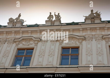 Fassade des unteren Belvedere Palast in Wien Stockfoto