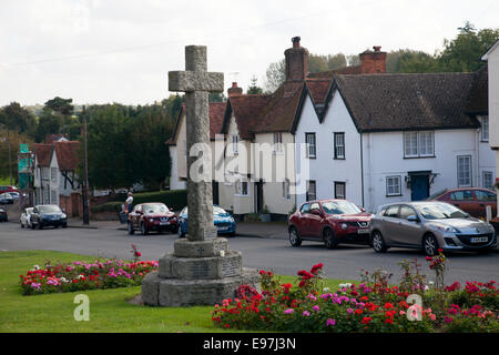 Große Bardfield und seine Kriegerdenkmal in Essex - UK Stockfoto