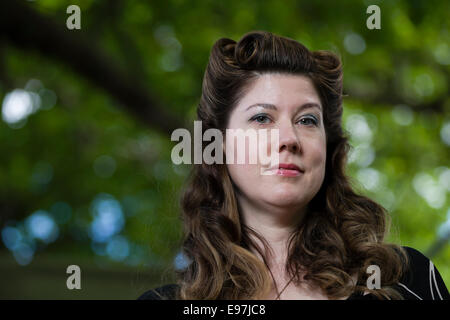 US-amerikanischer Autor von Jugendbücher Maureen Johnson erscheint das Edinburgh International Book Festival. Stockfoto