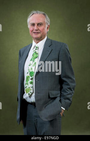 Englische Verhaltensforscher, Biologe und Autor, Professor Richard Dawkins, DSc, FRS, beim Edinburgh Book Festival. Stockfoto