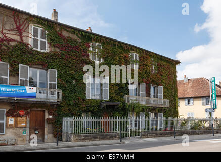 La Maison de Louis Pasteur wo der berühmte Wissenschaftler lebte und arbeitete in Arbois, Jura, Franche, Frankreich, Europa Stockfoto