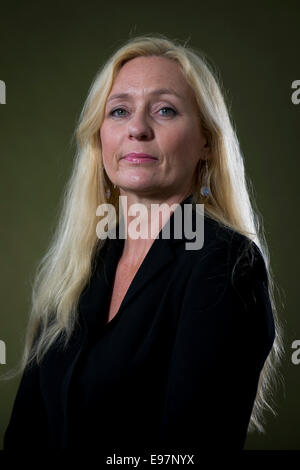 Autor Nicola White erscheint das Edinburgh International Book Festival. Stockfoto