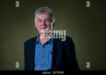 Schottische Science-Fiction-Schriftsteller Ken MacLeod erscheint das Edinburgh International Book Festival. Stockfoto