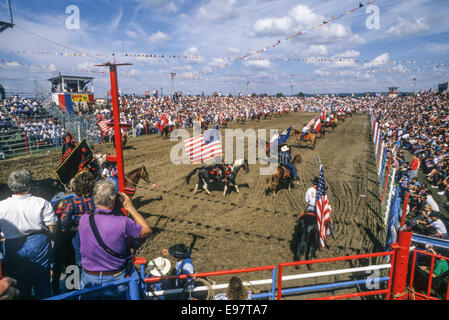 ANGOLA, LA-JANUARY1: Das jährliche Angola Prison Rodeo ist in Angola, Louisiana im 1. Januar 1995 statt. Stockfoto