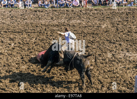 ANGOLA, LA-JANUARY1: Das jährliche Angola Prison Rodeo ist in Angola, Louisiana im 1. Januar 1995 statt. Stockfoto