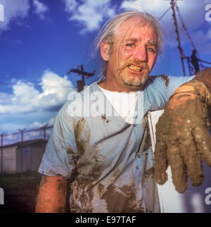 ANGOLA, LA-JANUARY1: Das jährliche Angola Prison Rodeo ist in Angola, Louisiana im 1. Januar 1995 statt. Stockfoto