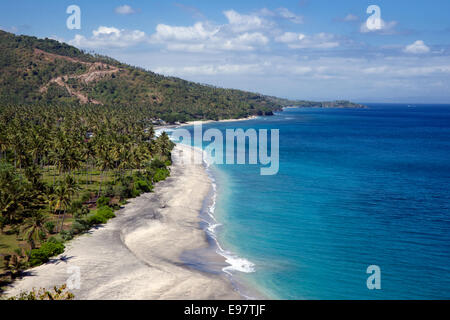 Mangsit Beach Nordküste der Insel Lombok, Indonesien Stockfoto