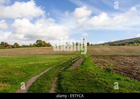 Kapelle von St. Hubert Idsworth Hampshire Stockfoto