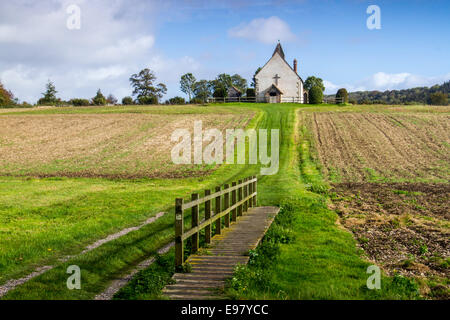 Kapelle von St. Hubert Idsworth Hampshire Stockfoto