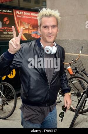 New York, NY, USA. 21. Oktober 2014. Balthazar Getty unterwegs für Promi-Schnappschüsse - di, New York, NY 21. Oktober 2014. Bildnachweis: Derek Sturm/Everett Collection/Alamy Live-Nachrichten Stockfoto