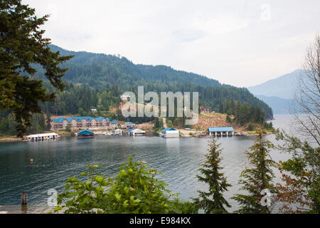 Kaslo, Dorf auf Kootenay Lake, West Kootenay, britische Colmubia, Kanada Stockfoto