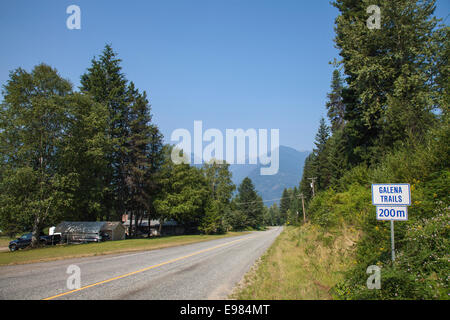 Galena Trail, New Denver Slocan Valley, West Kootenay, British Columbia, Kanada Stockfoto