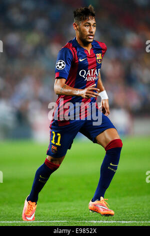 Barcelona, Spanien. © 21. Oktober 2014. Neymar (Barcelona) Fußball: UEFA Champions League-Gruppe F Spiel zwischen FC Barcelona 3-1 Ajax im Stadion Camp Nou in Barcelona, Spanien. Kredit: D. Nakashima/AFLO/Alamy Live-Nachrichten Stockfoto