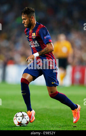 Barcelona, Spanien. © 21. Oktober 2014. Neymar (Barcelona) Fußball: UEFA Champions League-Gruppe F Spiel zwischen FC Barcelona 3-1 Ajax im Stadion Camp Nou in Barcelona, Spanien. Kredit: D. Nakashima/AFLO/Alamy Live-Nachrichten Stockfoto