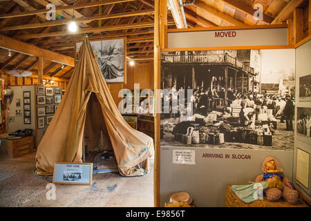 Nikkei Internierung Memorial Centre, New Denver Slocan Valley, West Kootenay, Britisch-Kolumbien, Kanada Stockfoto