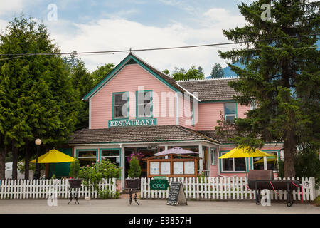 Kaslo, Dorf auf Kootenay Lake, West Kootenay, britische Colmubia, Kanada Stockfoto