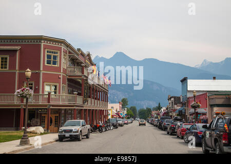 Kaslo Hotel, Kaslo, Dorf auf Kootenay Lake, West Kootenay, britische Colmubia, Kanada Stockfoto