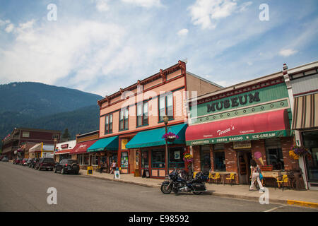 Kaslo, Dorf auf Kootenay Lake, West Kootenay, britische Colmubia, Kanada Stockfoto