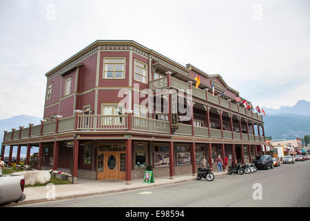 Kaslo Hotel, Kaslo, Dorf auf Kootenay Lake, West Kootenay, britische Colmubia, Kanada Stockfoto