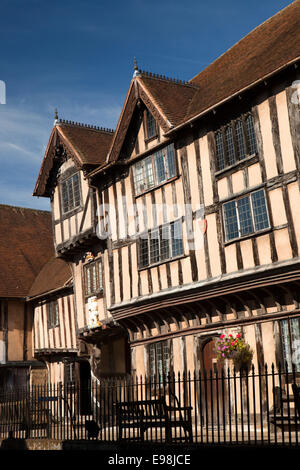 Großbritannien, England, Warwickshire, Warwick, Lord Leycester Krankenhaus, Altenheim für Veteranen im historischen Gebäude Stockfoto