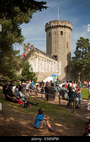 Großbritannien, England, Warwickshire, Warwick Castle, Kerls Turm Stockfoto