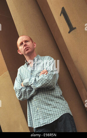 Alan McGee von Creation Records, der Mann, Primal Scream und Oase in Glasgow, Schottland unterzeichnet Stockfoto