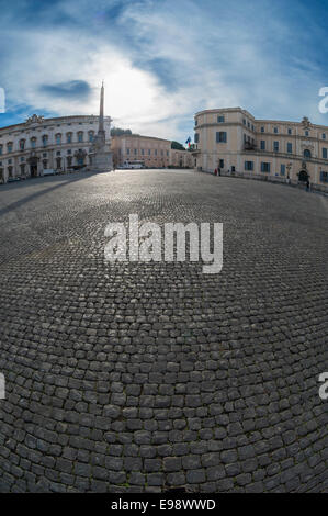 Quirinal Hügel Piazza und Palace, Rom, Italien. Stockfoto
