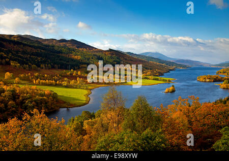 Herbst, Queens View Perth und Kinross Perthshire Schottland Stockfoto