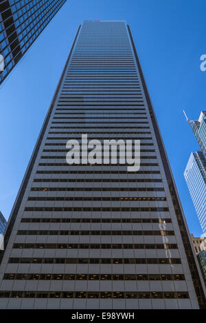Nach oben auf die Bank of Montreal Gebäude in der Innenstadt Bankenviertel in Toronto Ontario Kanada. Stockfoto