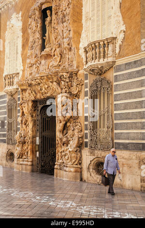 Marques de Dos Aguas Palastes oder Keramikmuseum in Valencia, Spanien. Stockfoto