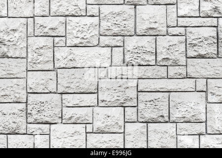 Nahtlose Hintergrundtextur von alten grau dekorative Steinwand Stockfoto